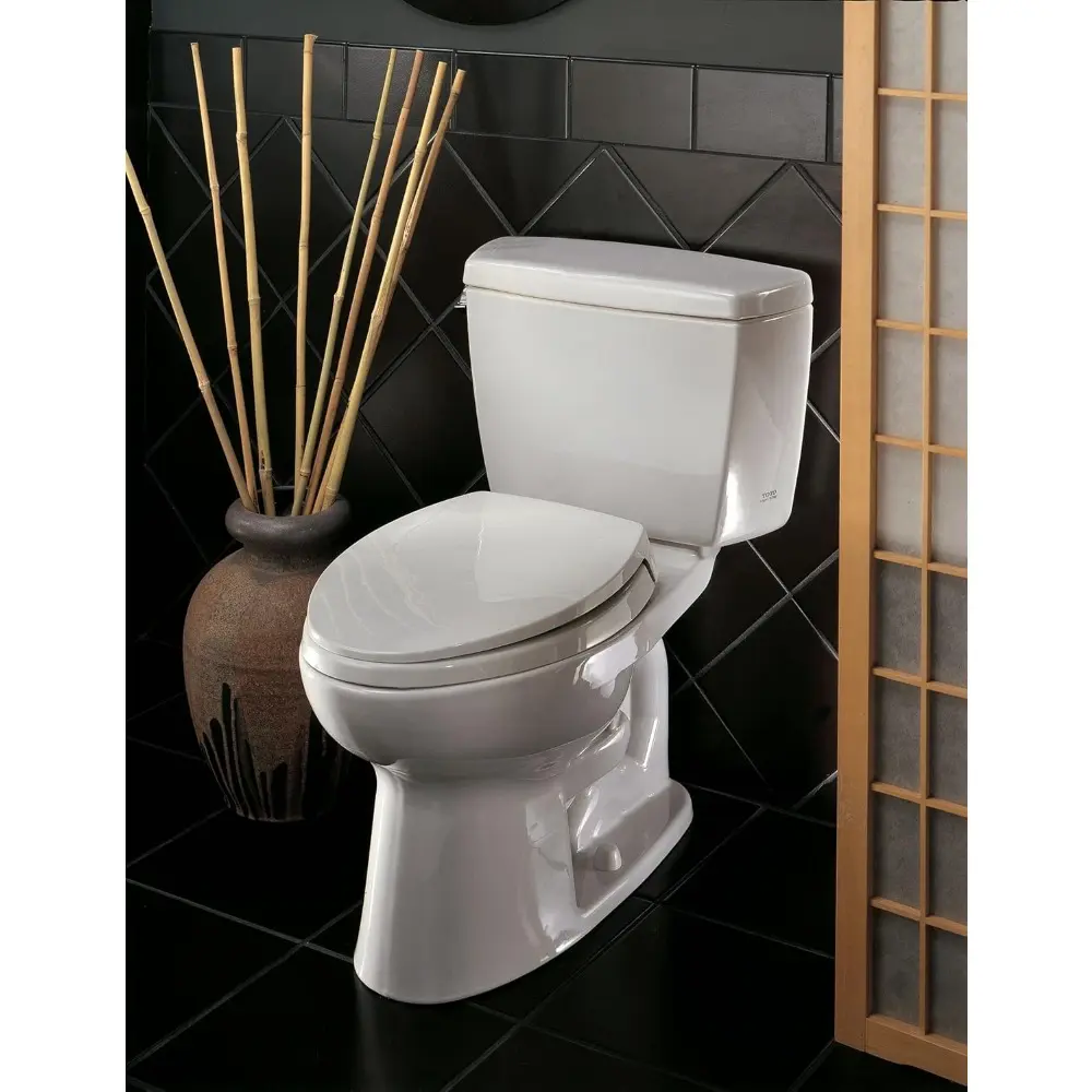 CST744SL#01 Drake 2-Piece Ada Toilet with Elongated Bowl, Cotton White