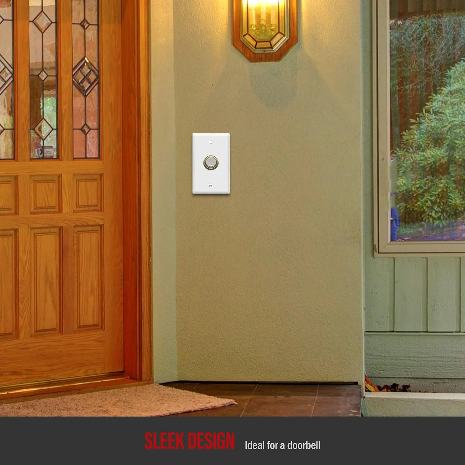 0.625" Hole Phone/Cable Wall Plate, Standard Size 1-Gang 4.50" x 2.76", Polycarbonate Thermoplastic, 8861-W, White