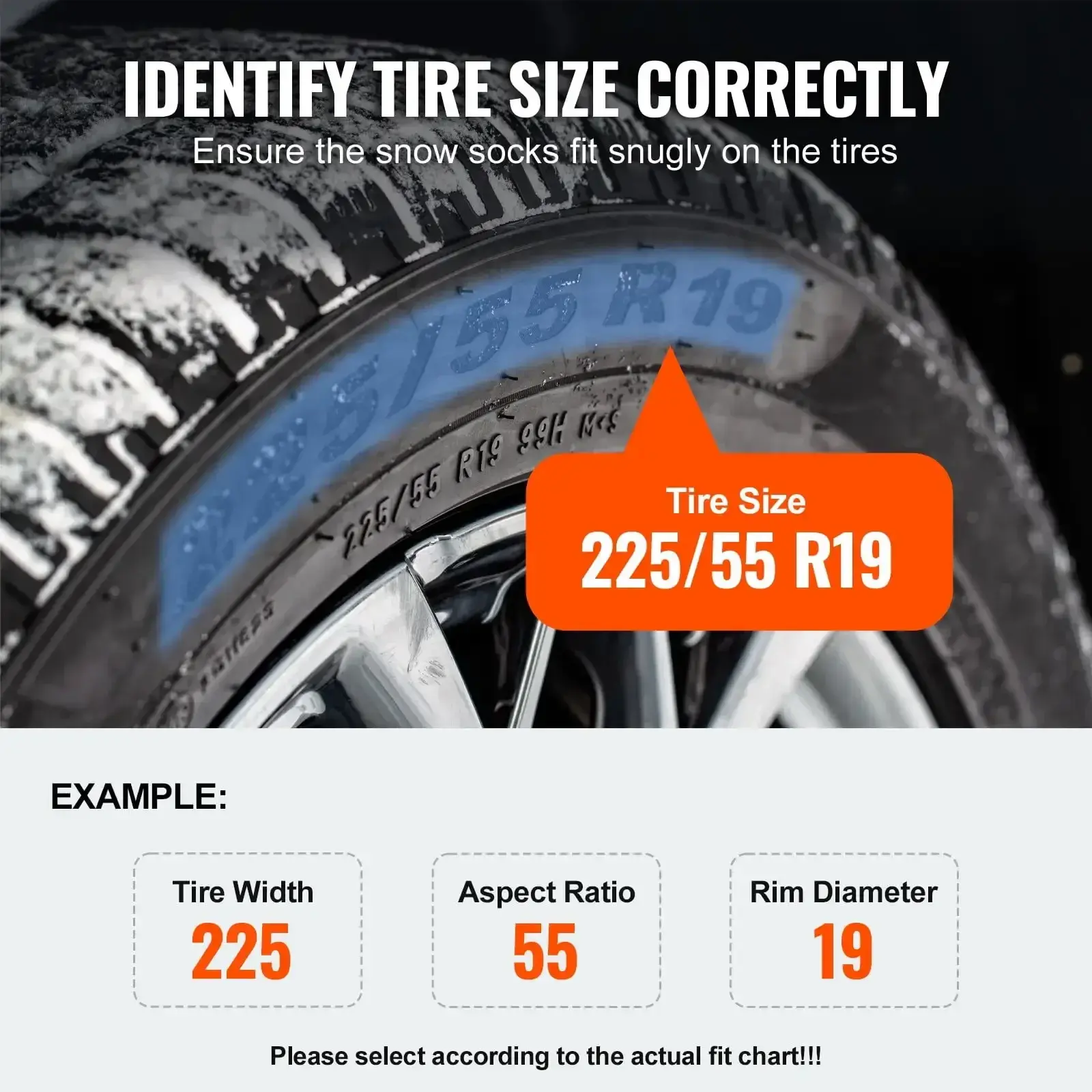 Auto Tightening Snow Chains Diamond Mesh Anti-slip Traction Wheel Chains