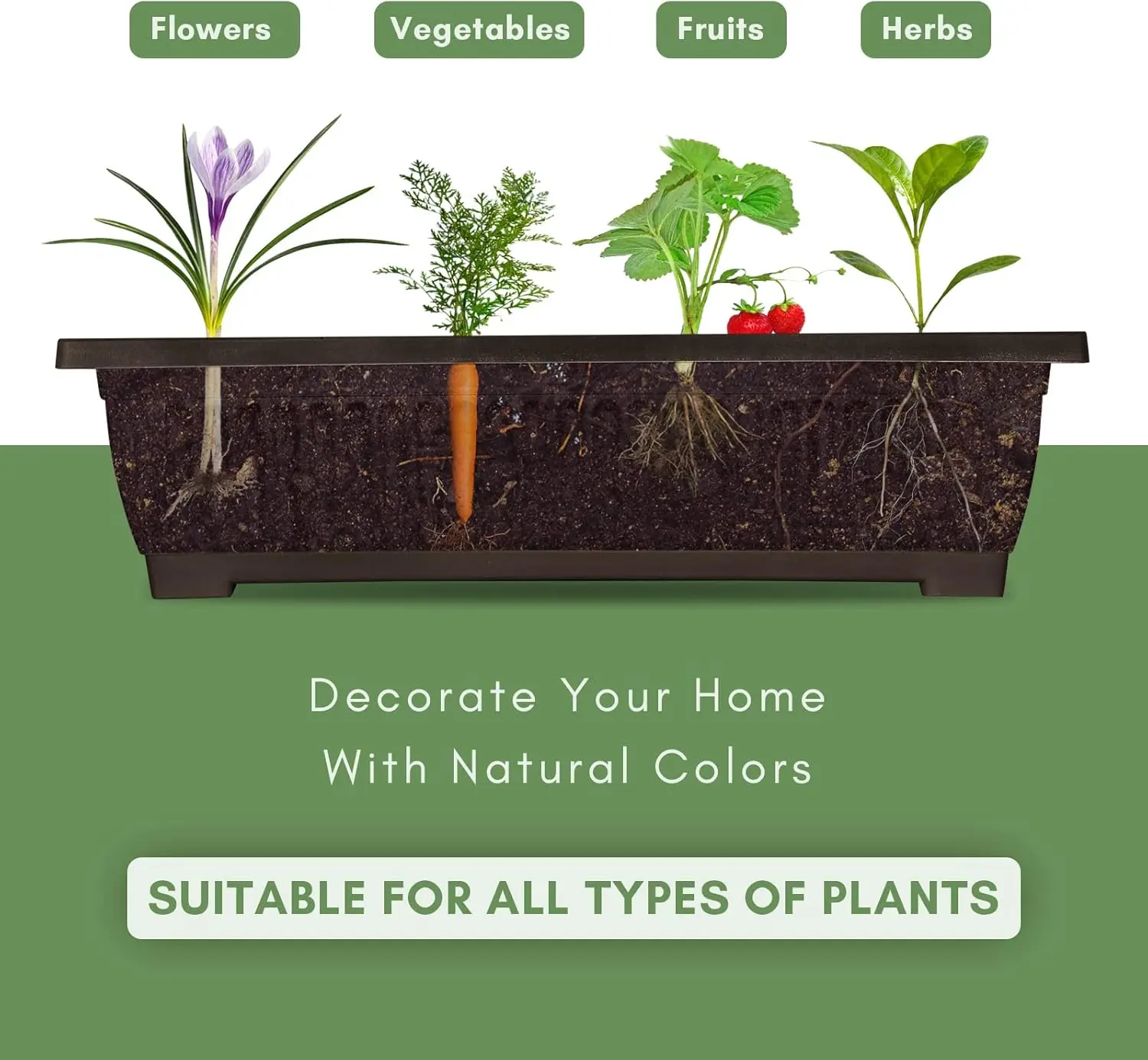5-Tier Vertical Raised Garden Bed, Vertical Garden Planter with Water Drainage, Elevated Garden Bed for Vegetables Flowers