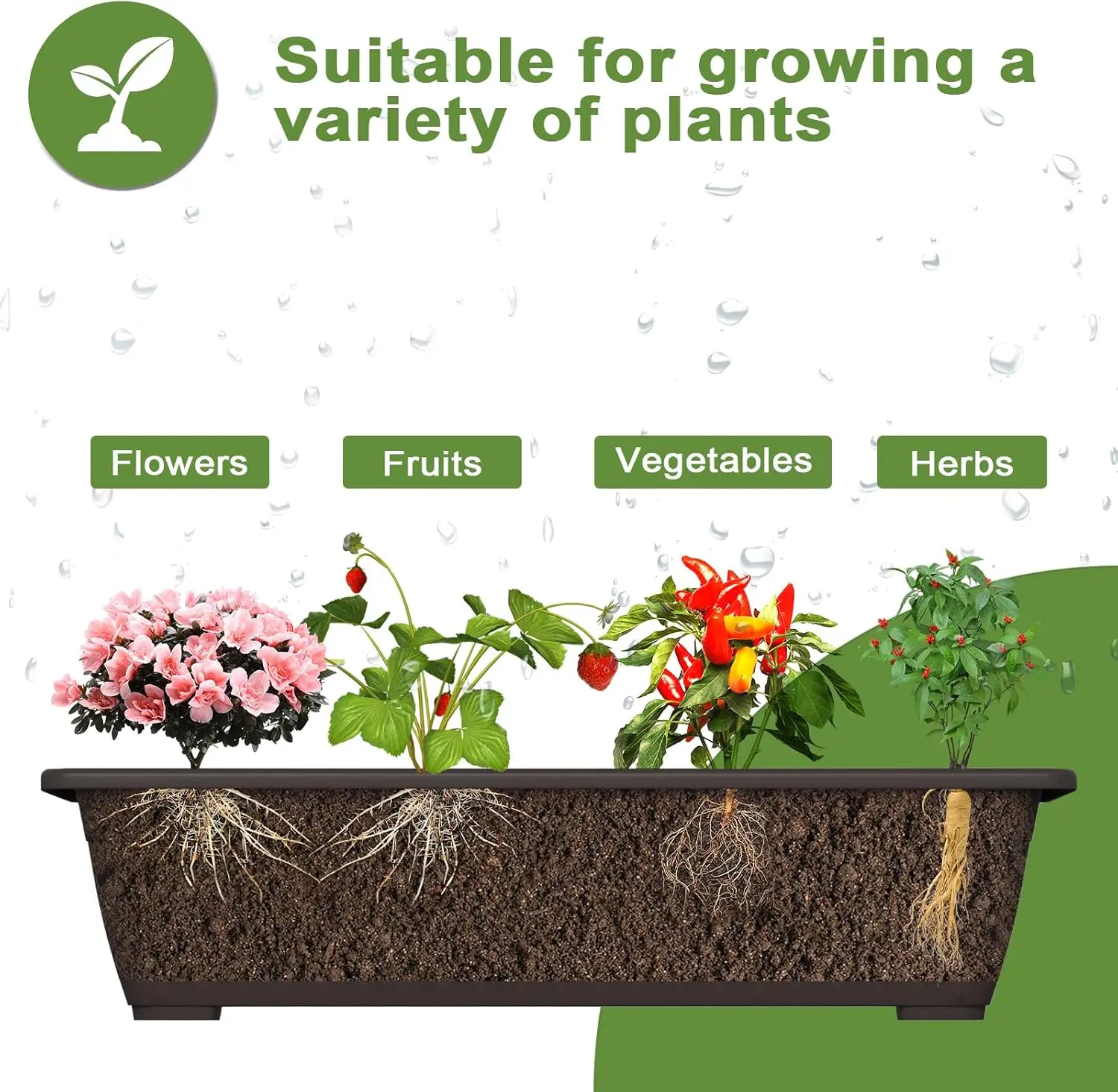 Vertical Garden Planter, 5 Tiers Vertical Raised Garden Bed Metal Elevated Herb Planter Box Vegetable Flower Planters