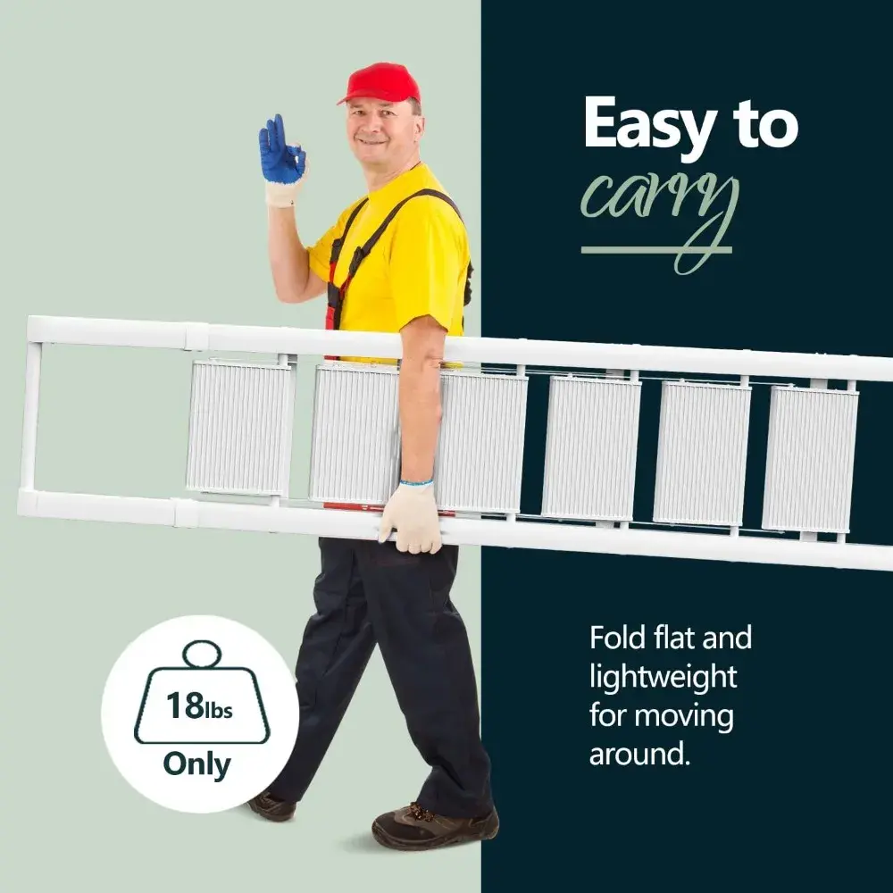 6 Step Ladder, Lightweight Folding ladders with Wide Pedals, Slim Stepladder for Narrow Spaces, Tall Ladder for High Ceilings w