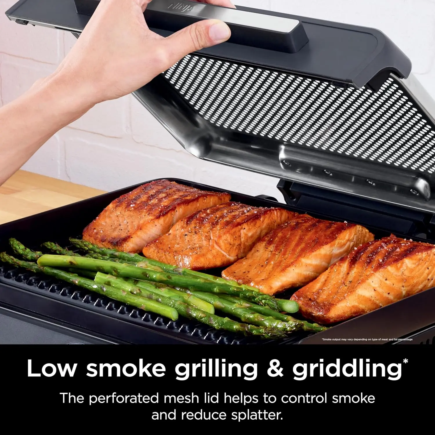 Griddle and Indoor Grill, 14’’, Electric Grill, For Steak, Burgers, Salmon, Veggies, and More, Pancake Griddle, Nonstick,