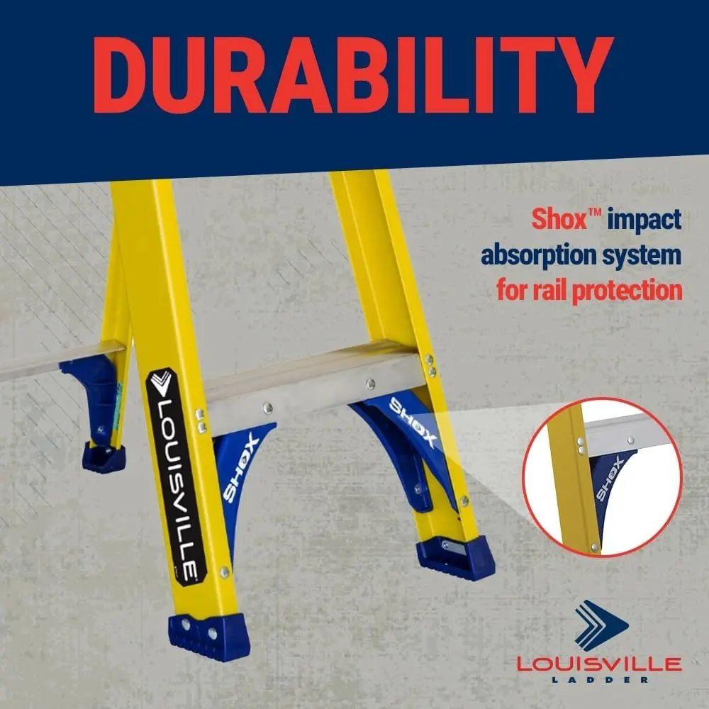 5-Foot Fiberglass Step Ladder, 250-Pound Load Capacity, Type I, FS2005
