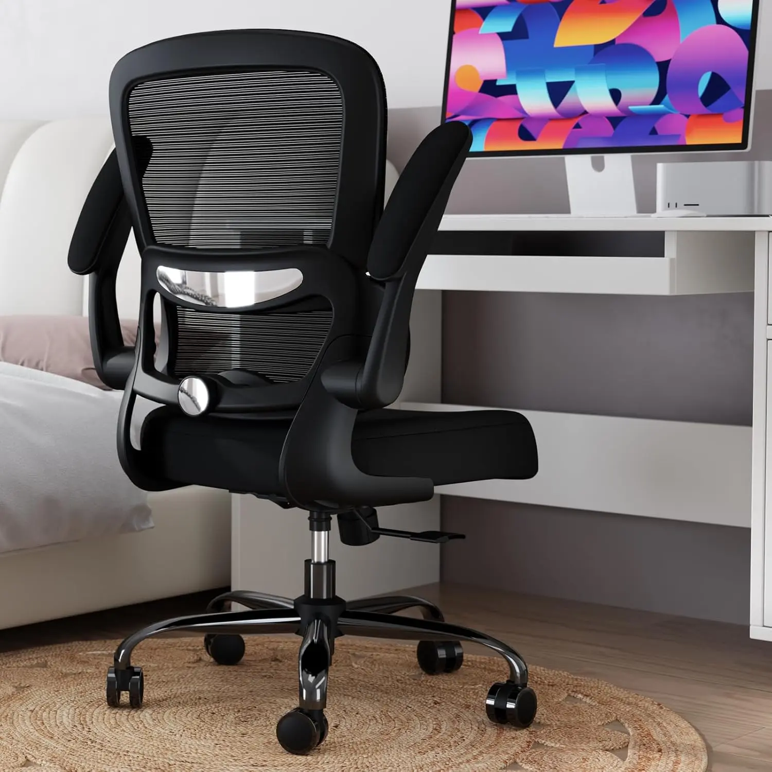 Office Chair - Ergonomic Desk Chair with Adjustable Lumbar Support, Mesh Computer Chair, Executive Chairs for Home