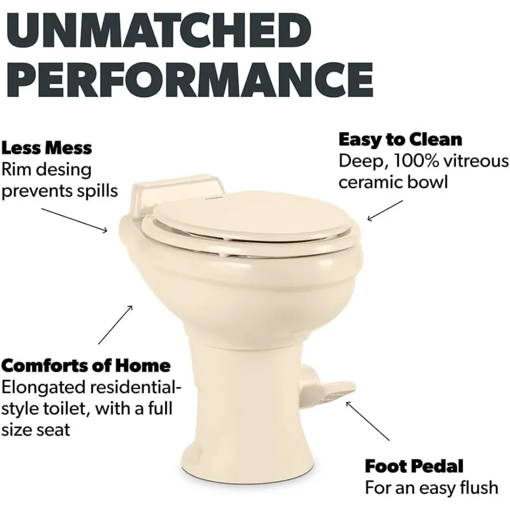 320 Series Low Profile Toilet, Bone