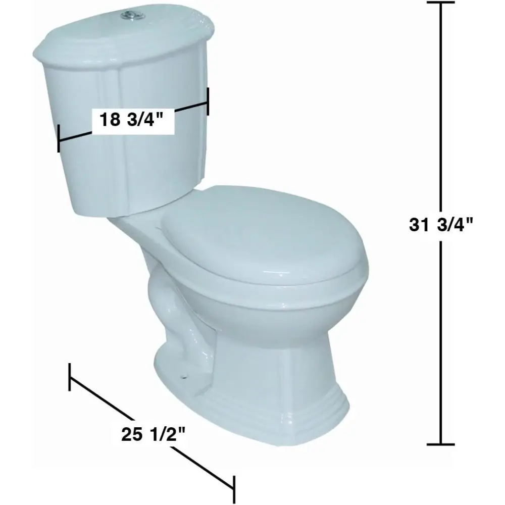 2 Piece Toilet Sheffield White Bathroom Toilets With Slow Close Toilet Seat Elongated Toilet Bowl