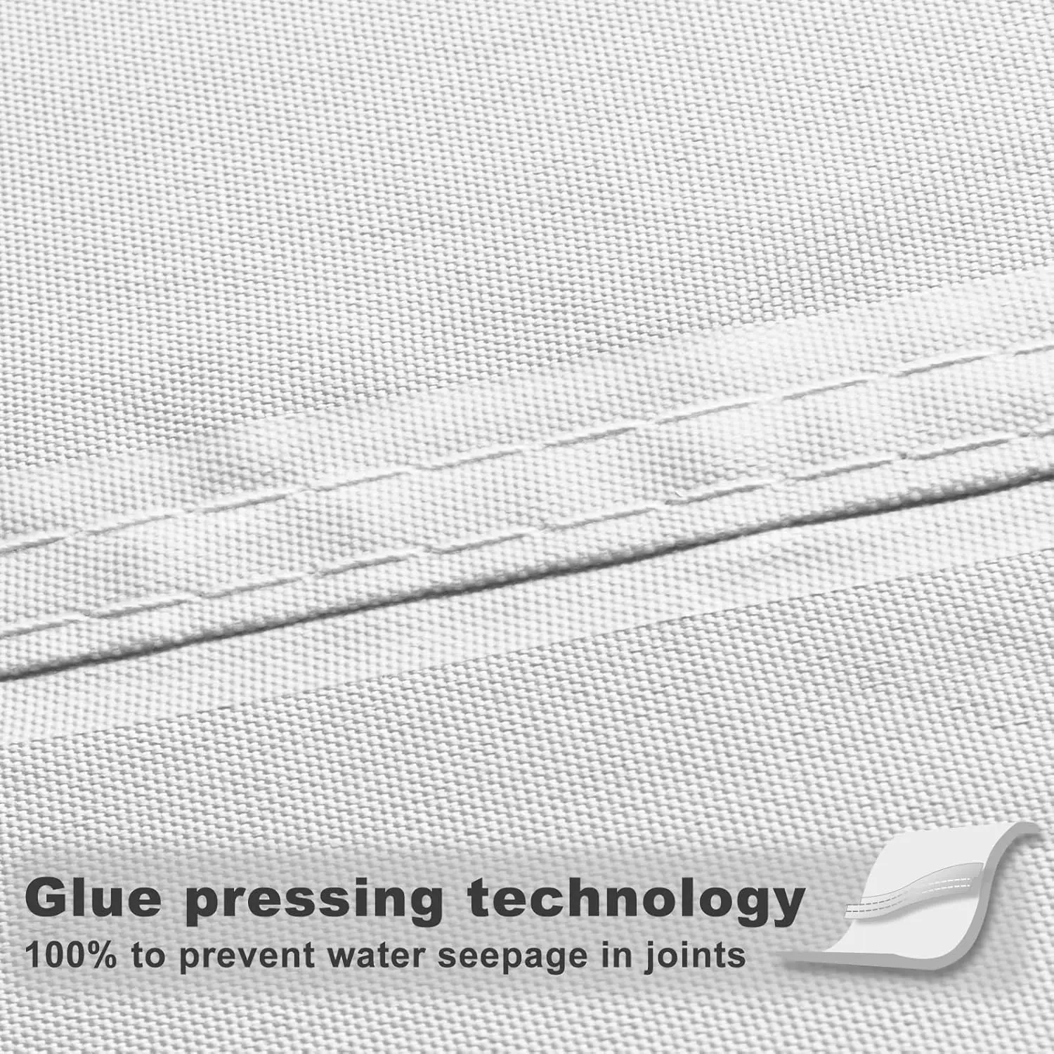 Waterproof Sun Shade Sail 10' x 13' White Rectangle UV Block Sunshade for Backyard Yard Deck Patio Garden Outdoor