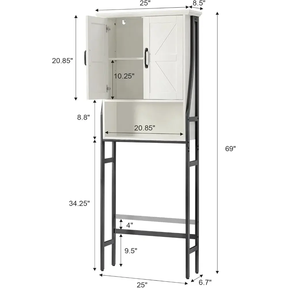 Over The Toilet Storage Cabinet, Over Toilet Bathroom Organizer, Above Toilet Storage Cabinet