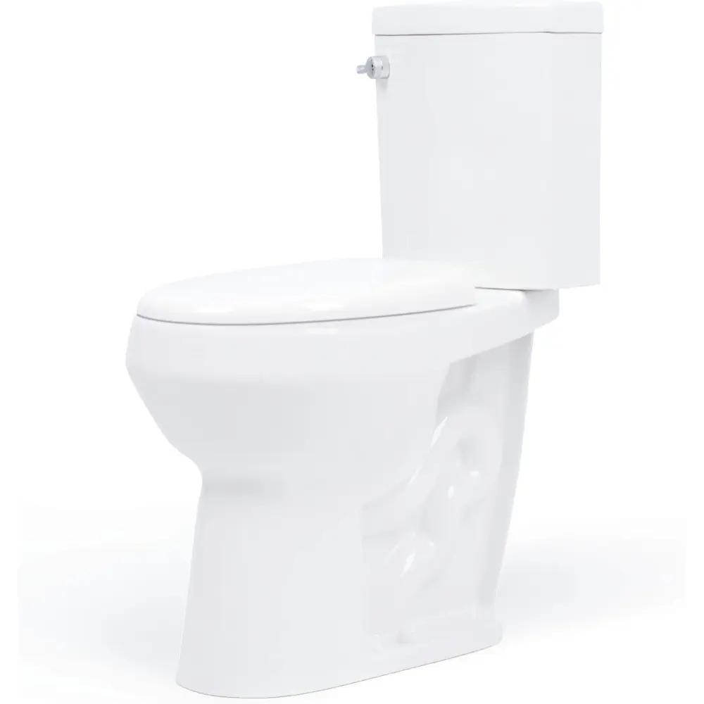 20 inch Extra Tall Toilet.  bowl taller than ADA Comfort Height. Dual flush, Metal handle, Slow-close seat