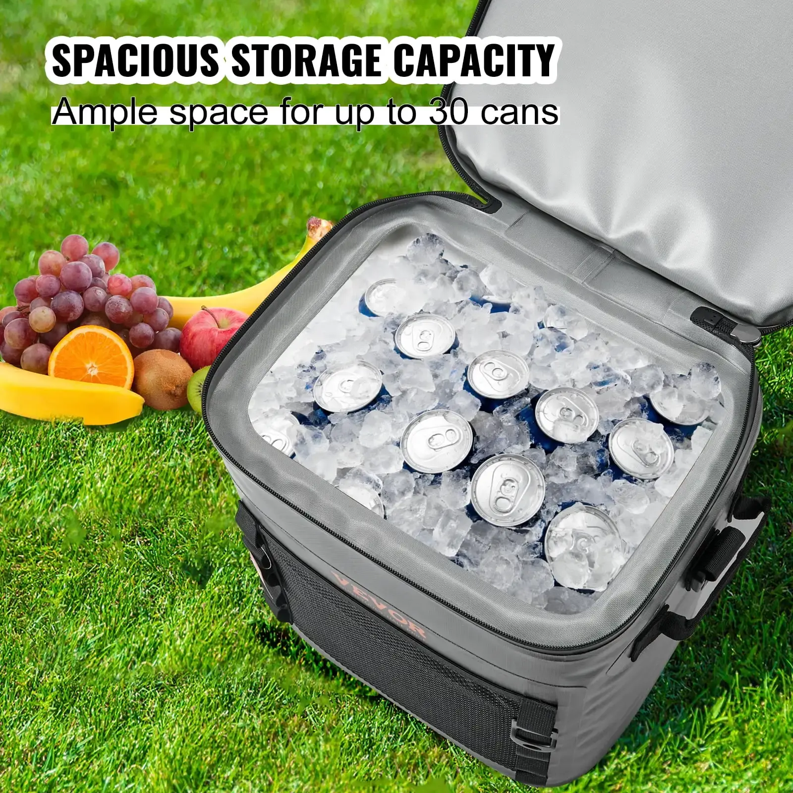 Soft Cooler Bag 30 Cans Leakproof Waterproof Soft Sided Cooler Bag Portable,Lightweight & Portable Collapsible Cooler for