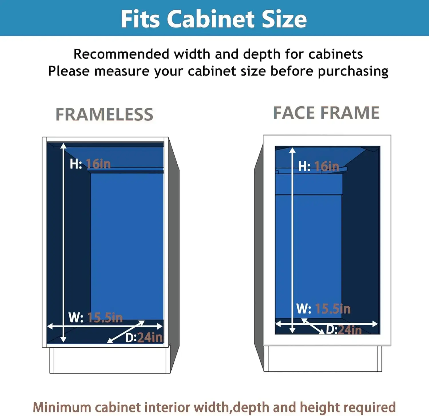 2 Tier Individual Pull Out Cabinet Organizer 14" W x 21" D, Slide Out Kitchen Cabinet Storage Sliding Shelves