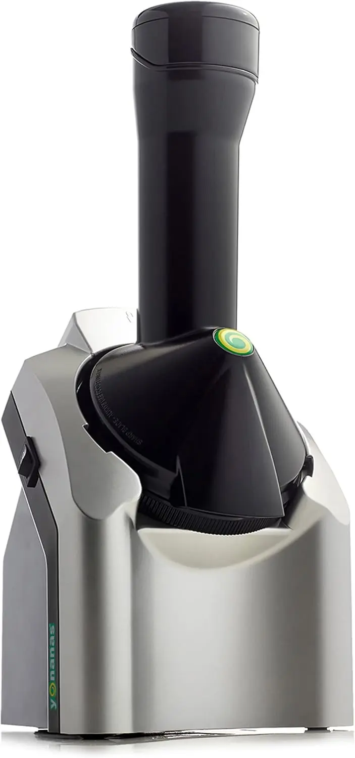 902 Classic Vegan Non-Dairy Frozen Fruit Soft Serve Dessert Maker, BPA Free, Includes 36 Recipes, 200-Watts, Silver