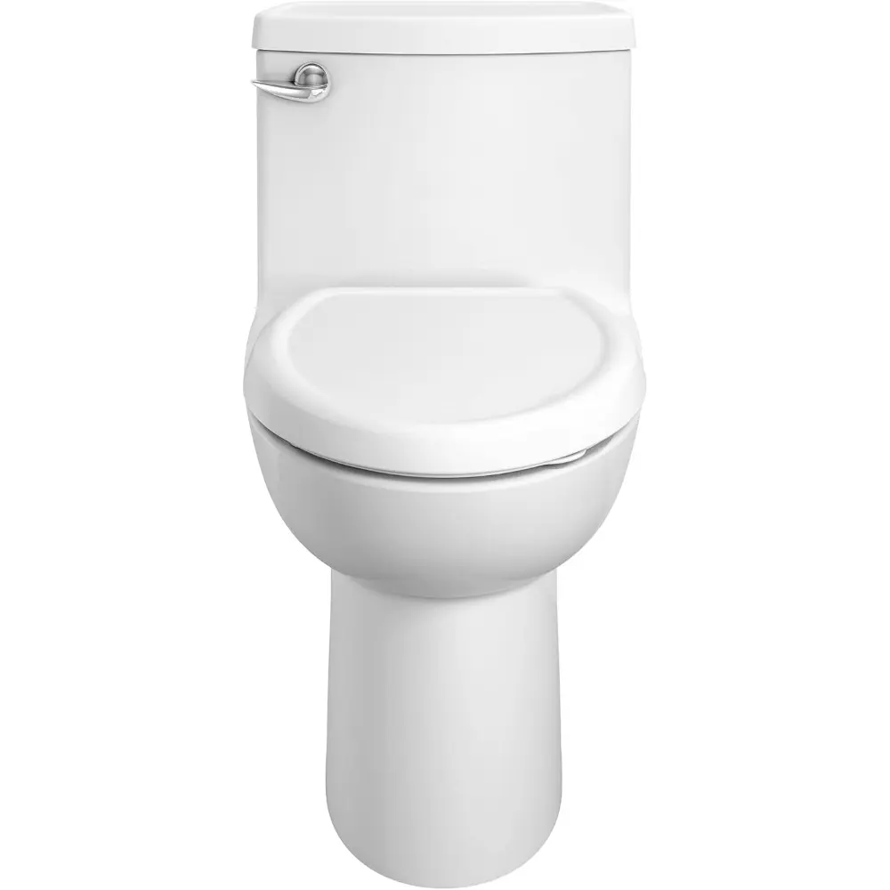 612AA001.020 Compact Cadet 3, One-Piece Toilet with Slow-Close Seat and Wax Ring, Elongated Front, Left-Hand Flush, White, 1.28