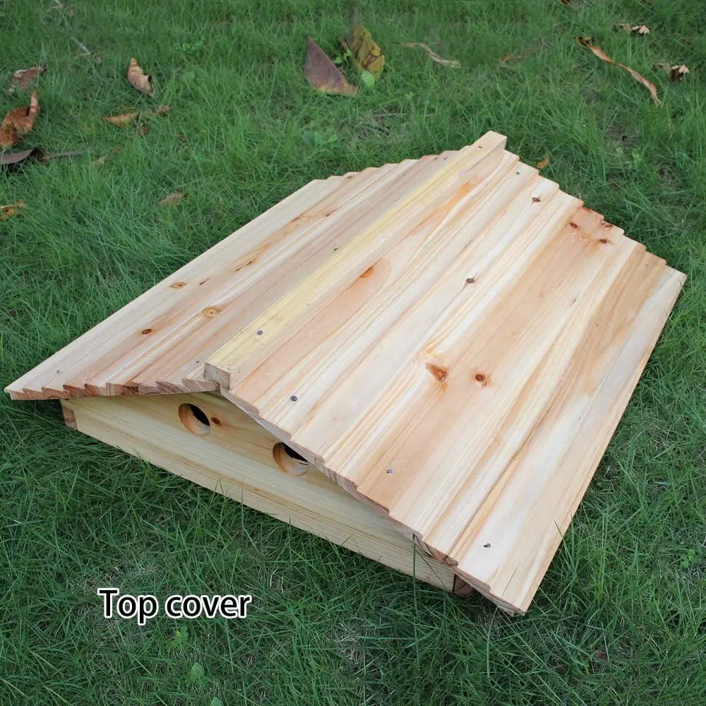 Bee Hive, Beehive with 7pcs Auto Super Frames, Bee House with 1pcs Super Boxes, 1pcs Brood Boxes(No Brood Frames),