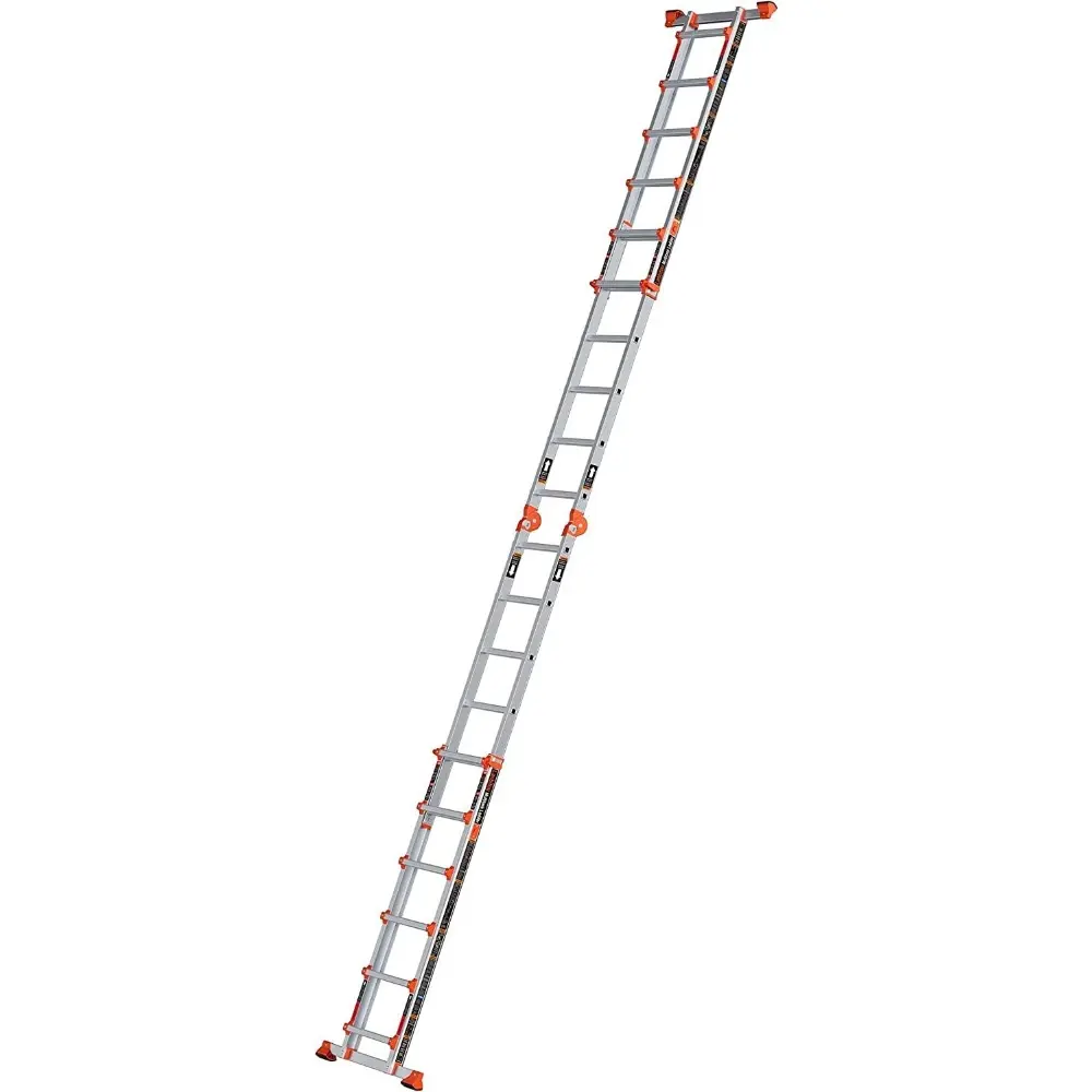 Ladder, A Frame 6 Step Ladder Extension, 22 Ft Anti-Slip Multi Position Ladder, Storage Folding Ladder, 330 lbs Security Load Te