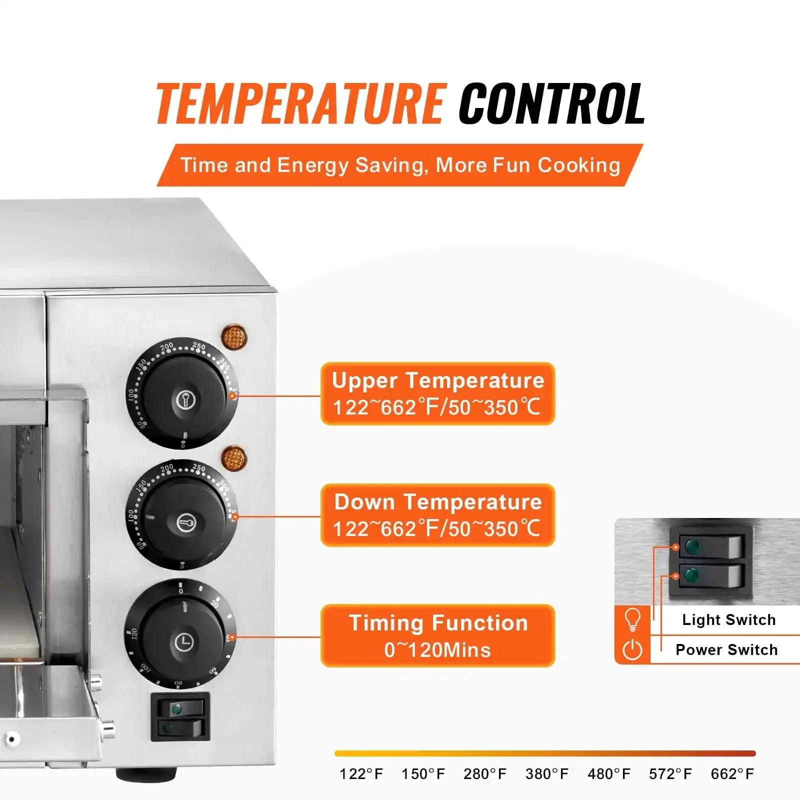 Commercial Countertop Pizza Oven Electric Pizza Oven for 14" Pizza Indoor