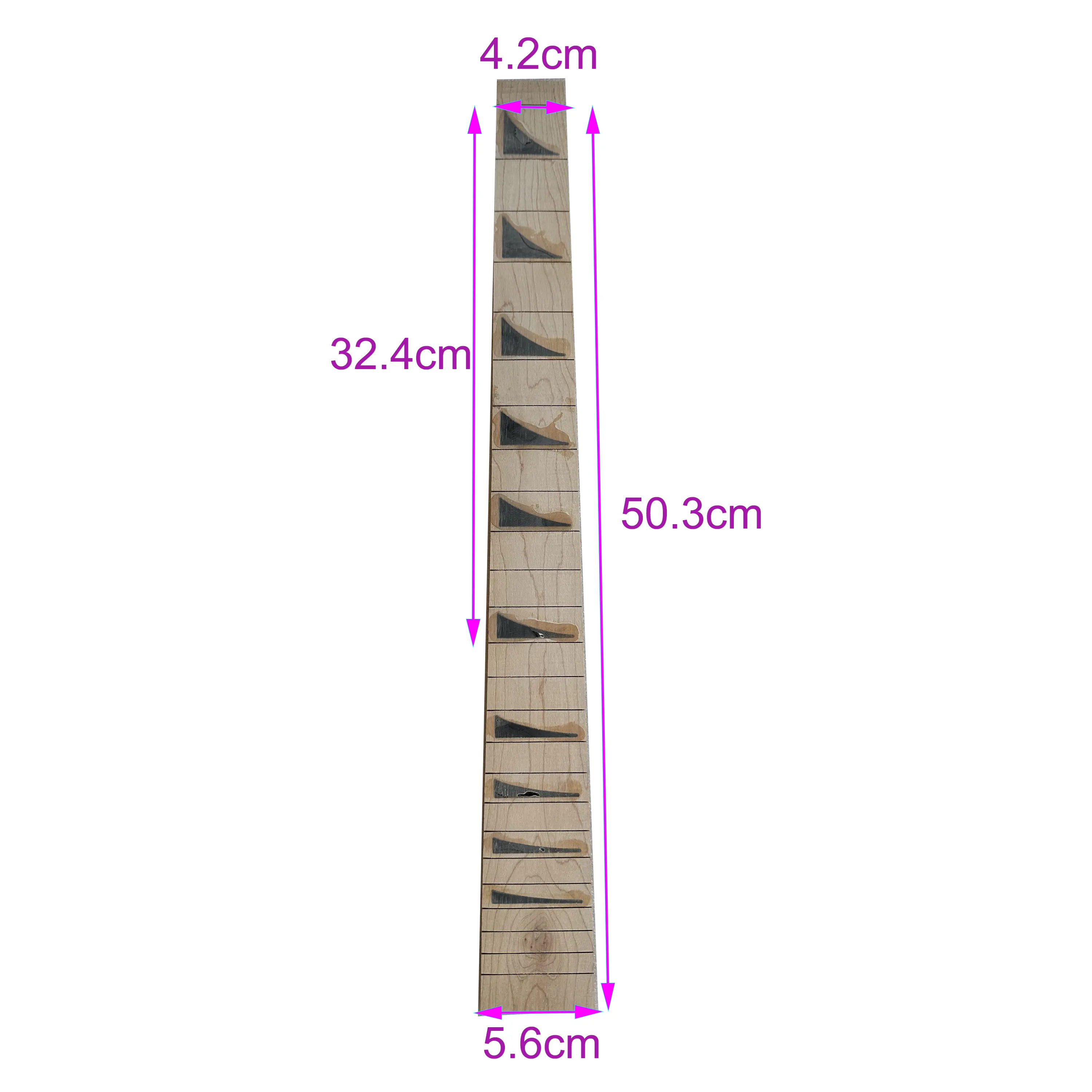 Guitar Neck Parts DIY 20/21/22 Fret Fretboard Comfortable Smooth Delicate Rosewood Neck Guitar Fingerboard Tool