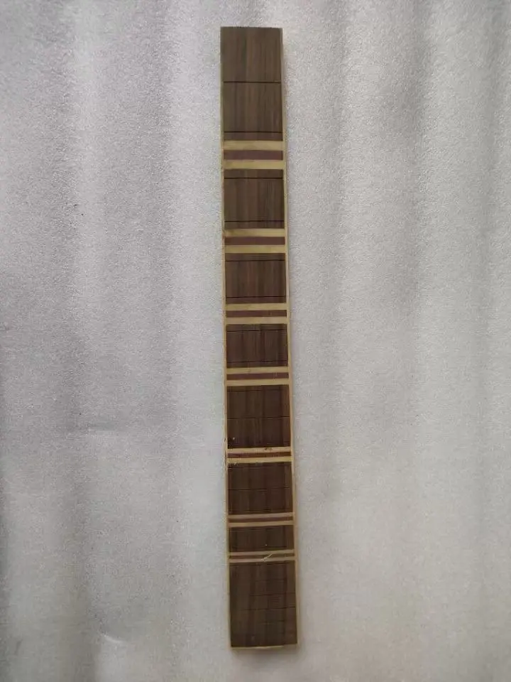 1Pcs Inlayed Solid Wood 6 String 22 or 24 Fret Guitar Fingerboard Electric Guitar Neck Part Rosewood Fretboard Accessories