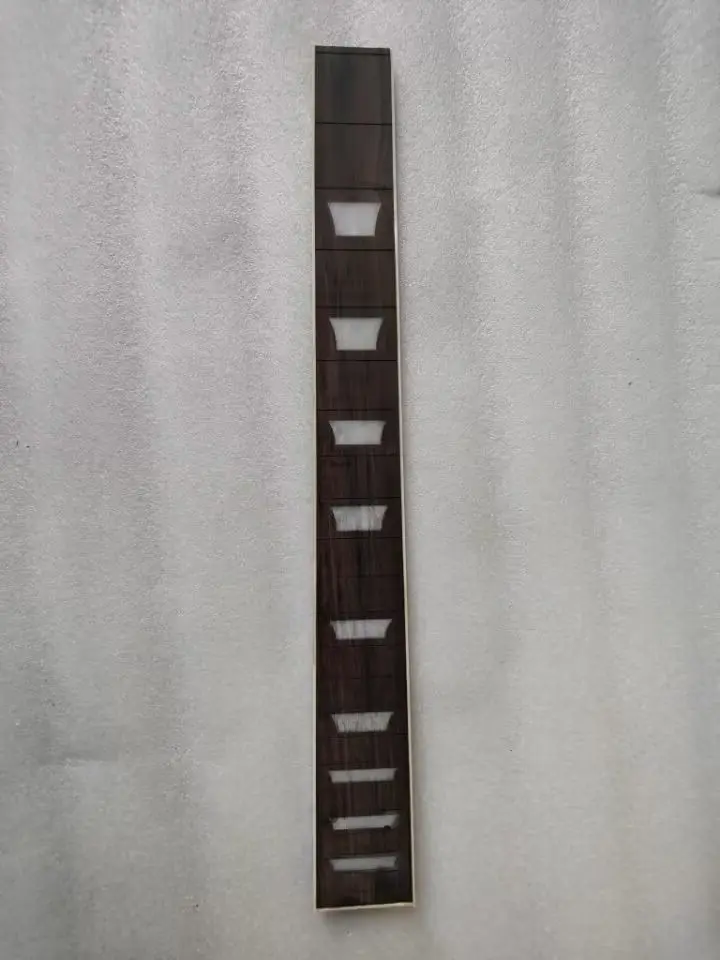 1Pcs Inlayed Solid Wood 6 String 22 or 24 Fret Guitar Fingerboard Electric Guitar Neck Part Rosewood Fretboard Accessories