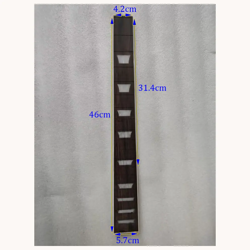 1Pcs Inlayed Solid Wood 6 String 22 or 24 Fret Guitar Fingerboard Electric Guitar Neck Part Rosewood Fretboard Accessories