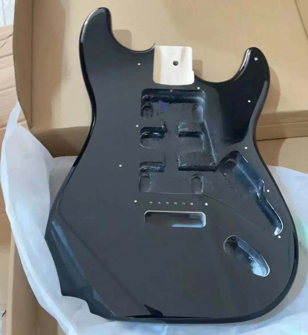 Custom Electric Guitar Barrel Replacement Part, Poplar Wood Body, Glossy Color, DIY, HSH Pickup