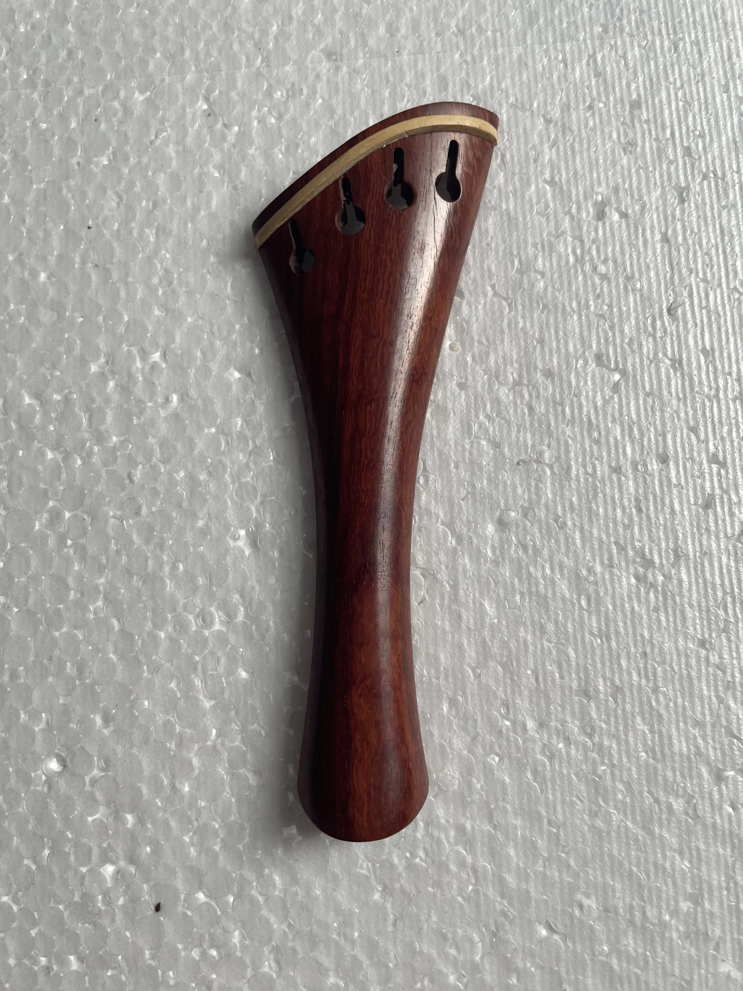 Handmade Brazil Wood,Enbony Hollow Harp Model Violin Tailpiece , Costomized Advanced Violin String Holder 4/4 Full size
