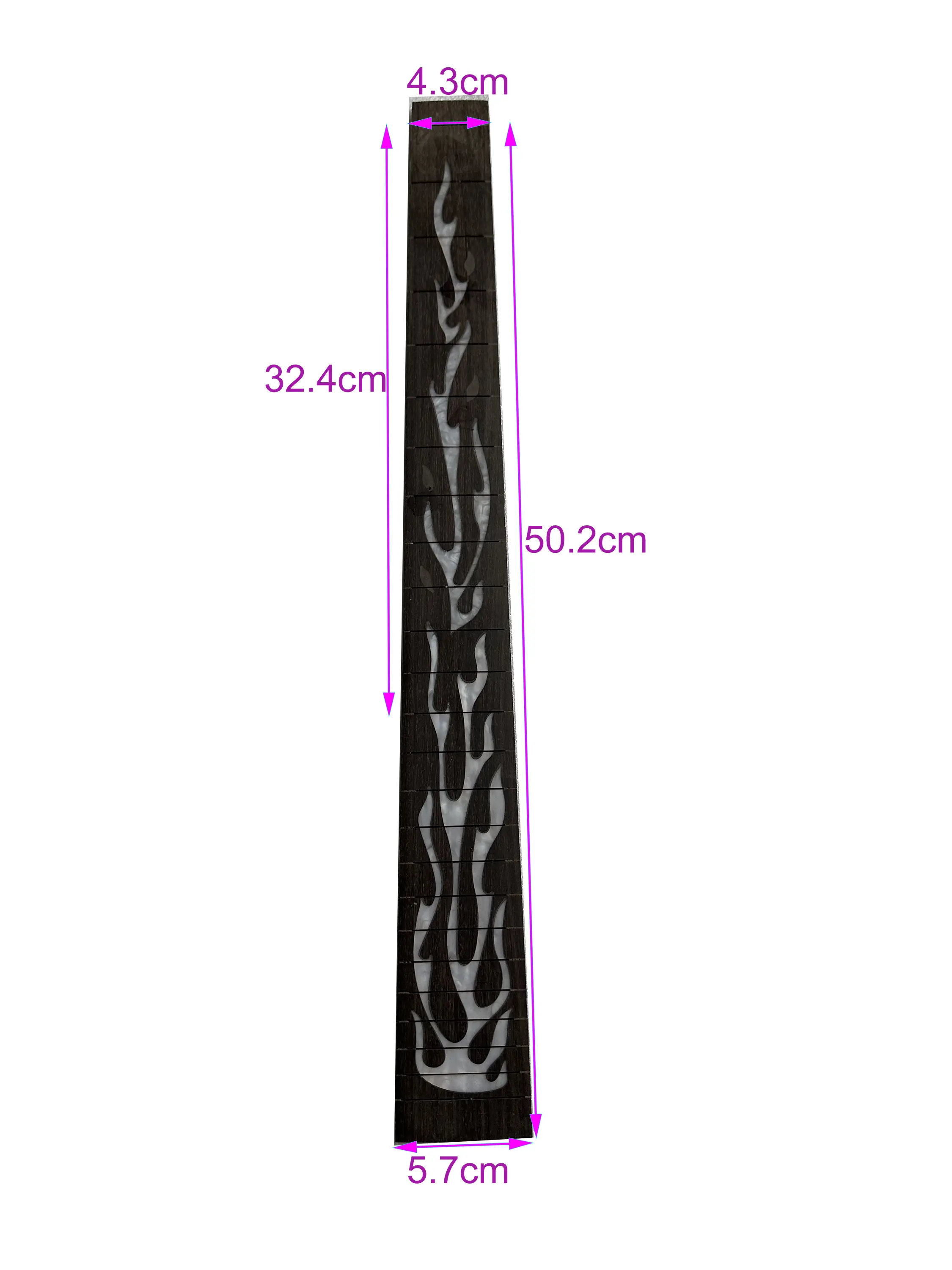 Guitar Neck Parts Luthier DIY Tool Guitar Fretboard Replacement Accessories Fingerboard for Acoustic Guitar Neck Unfinished