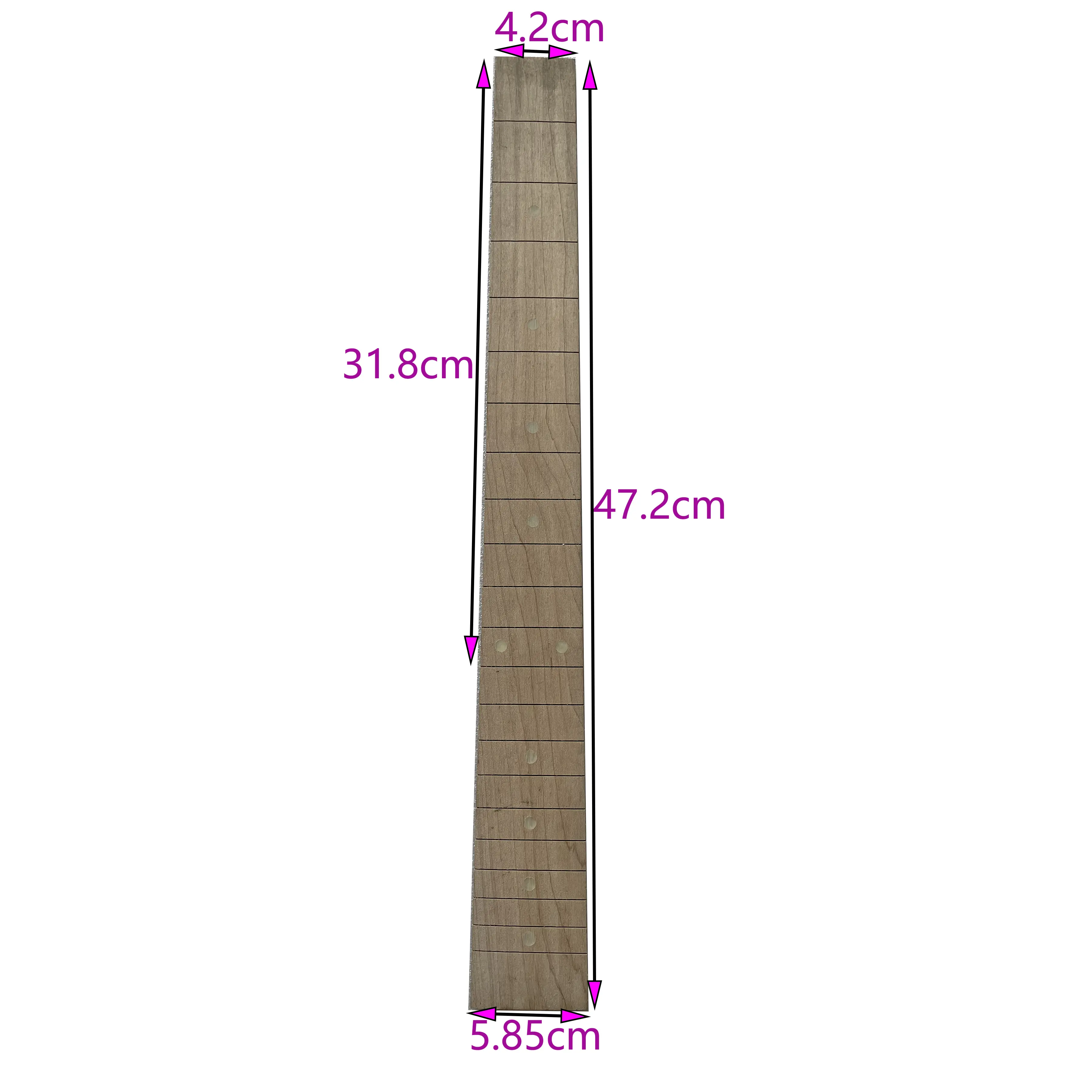 Rare Acrylic Inlayed Rosewood Fingerboard Fretless Electric Guitar Fretboard 20/22/24 Fret Acoustic Guitar Neck Part DIY Mterial