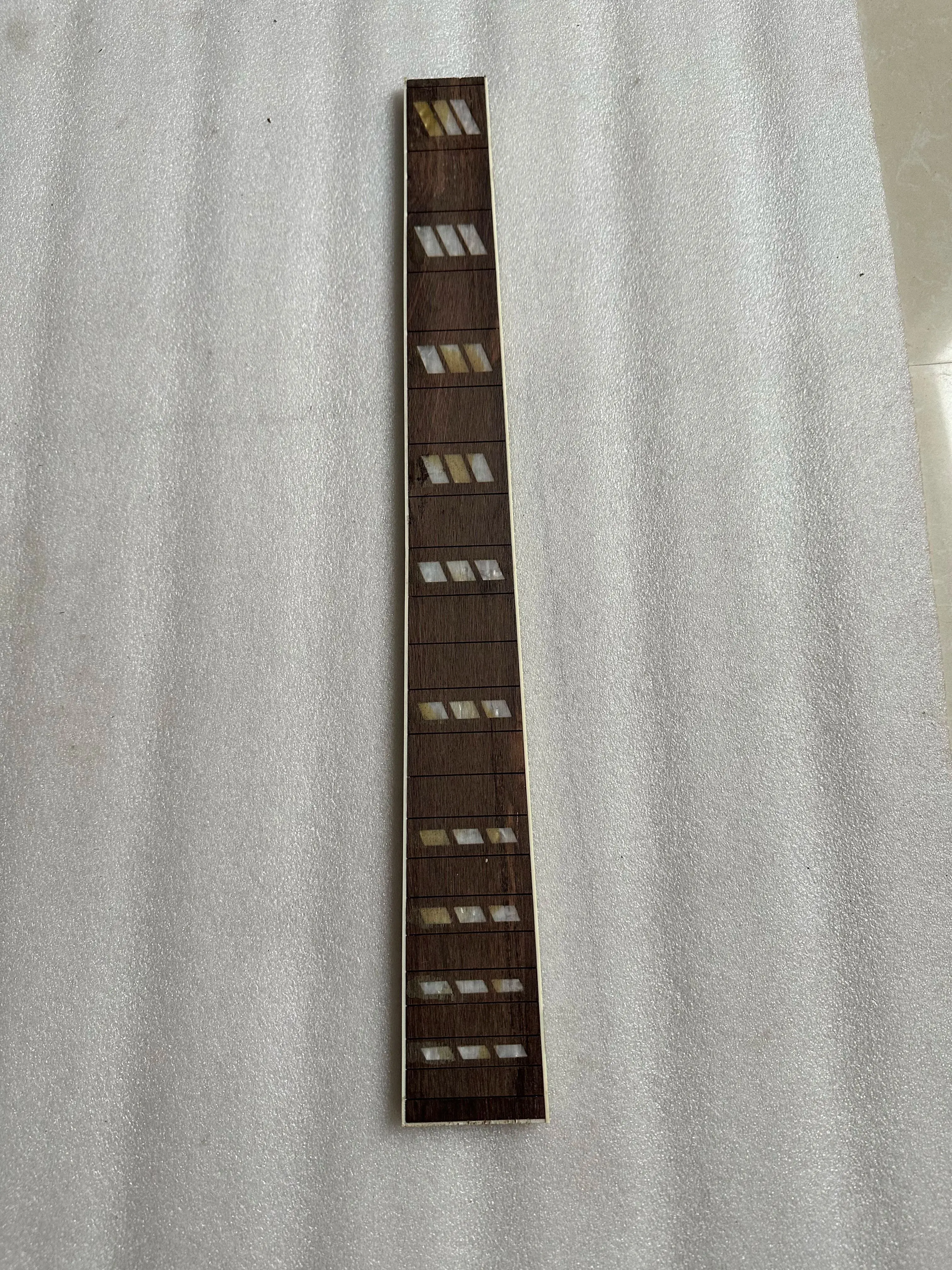 Rosewood Electric Guitar Fretboard 22 Fret 25.5" Luthier DIY Supply parts Special Shape Inlayed Real Photos