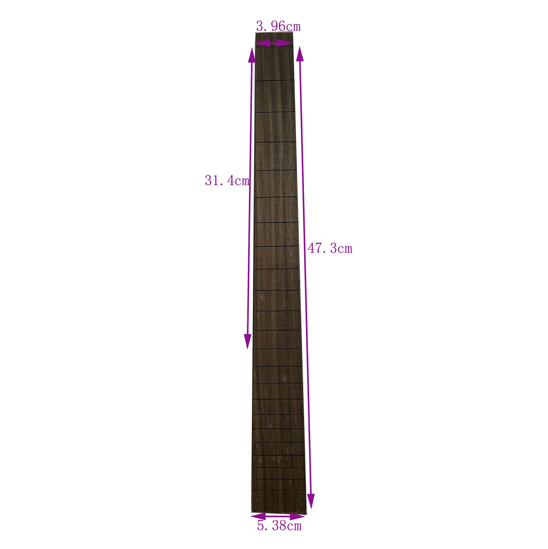 Rosewood Fretboard for Electric Guitar, 24 Fret DIY, Comfortable Neck Part,Smooth and Delicate,Fingerboard Tool,25.5 inch neck
