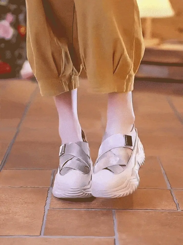 Summer Breathable Thick Bottom Sandals Casual Single Shoes Sandals Breathable Casual Single Shoes