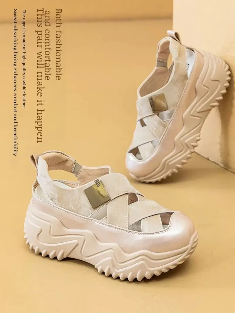 Summer Breathable Thick Bottom Sandals Casual Single Shoes Sandals Breathable Casual Single Shoes