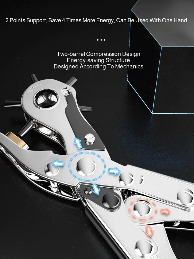 Belt Punching Pliers  Handheld Hole Punch Eyelet Installation Tool Grommet Eyelet Plier Kit Metal Air Hole Rivet Plier