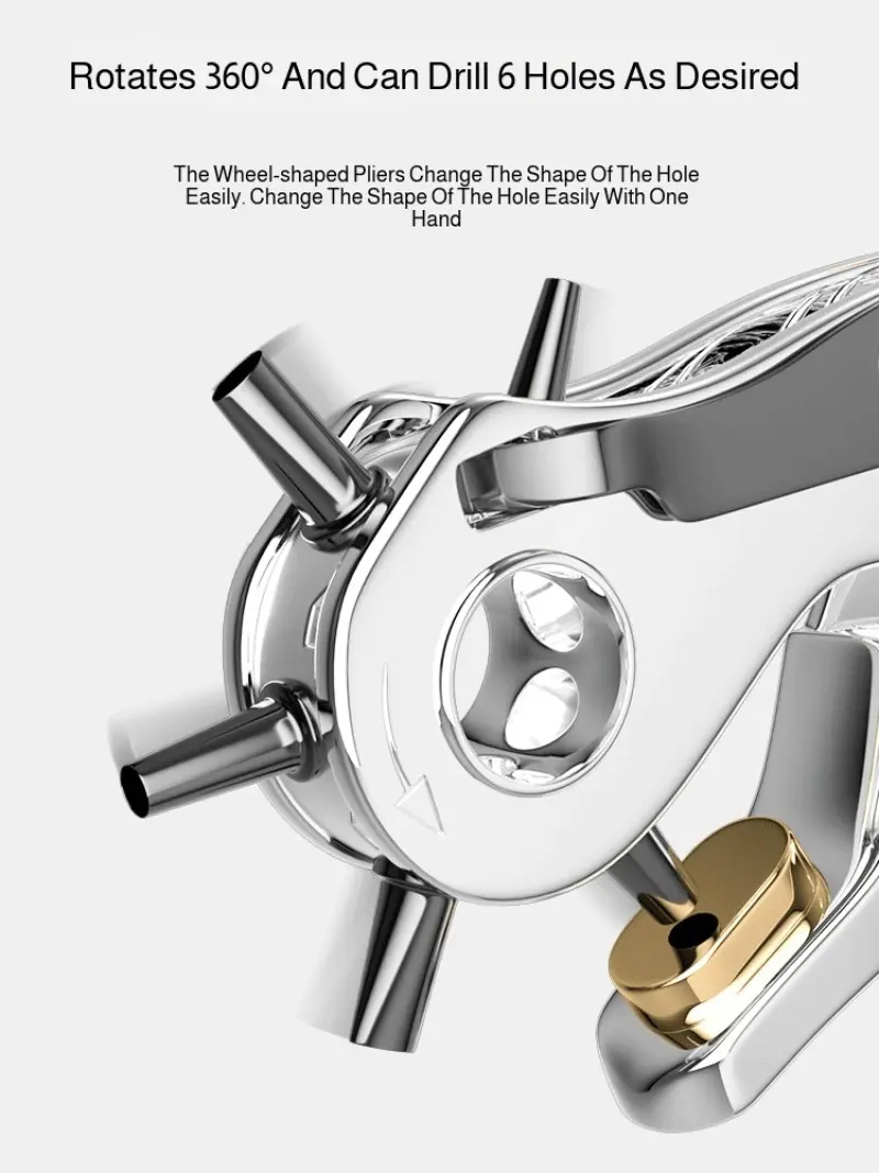 Belt Punching Pliers  Handheld Hole Punch Eyelet Installation Tool Grommet Eyelet Plier Kit Metal Air Hole Rivet Plier