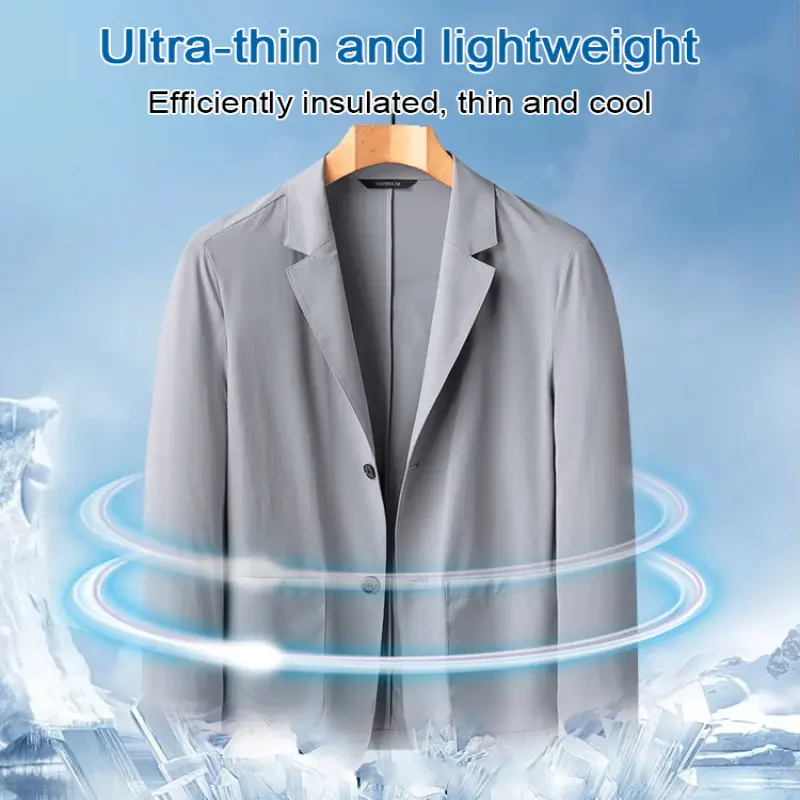 Men's Casual Suit Spring Summer Lightweight Business Coat Fashion
