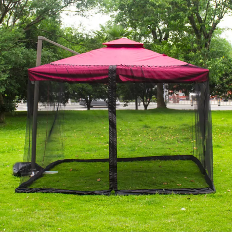 Umbrella Mosquito Net Outdoor Shade Roman Umbrella Anti-mosquito Netting Patio Umbrella Tent