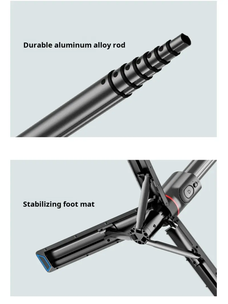 Portable tripod Bluetooth selfie stick Palm portable mobile phone holder Desktop fill light tripod