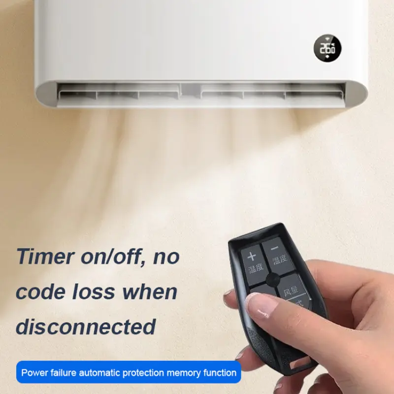 Lanyard Mini Air Conditioner Remote Control Universal Portable Setting Button Remote Control
