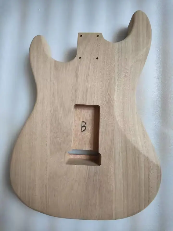 Customized New Blank F Hole Electric Guitar Body Unfnished Mahogany Wood Luthier DIY semi-finished hollow Bodies 5.65cm Pocket