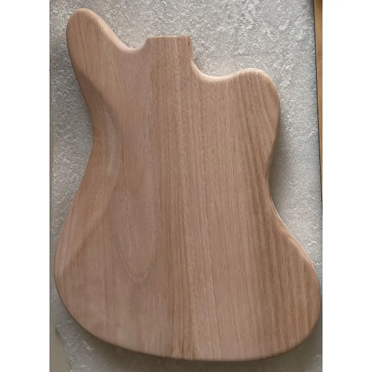 Unfinished Electric Guitar Body, Solid Mahogany Wood, No Paints, Handmade, Jazzam Style, DIY & Replacement Accessories