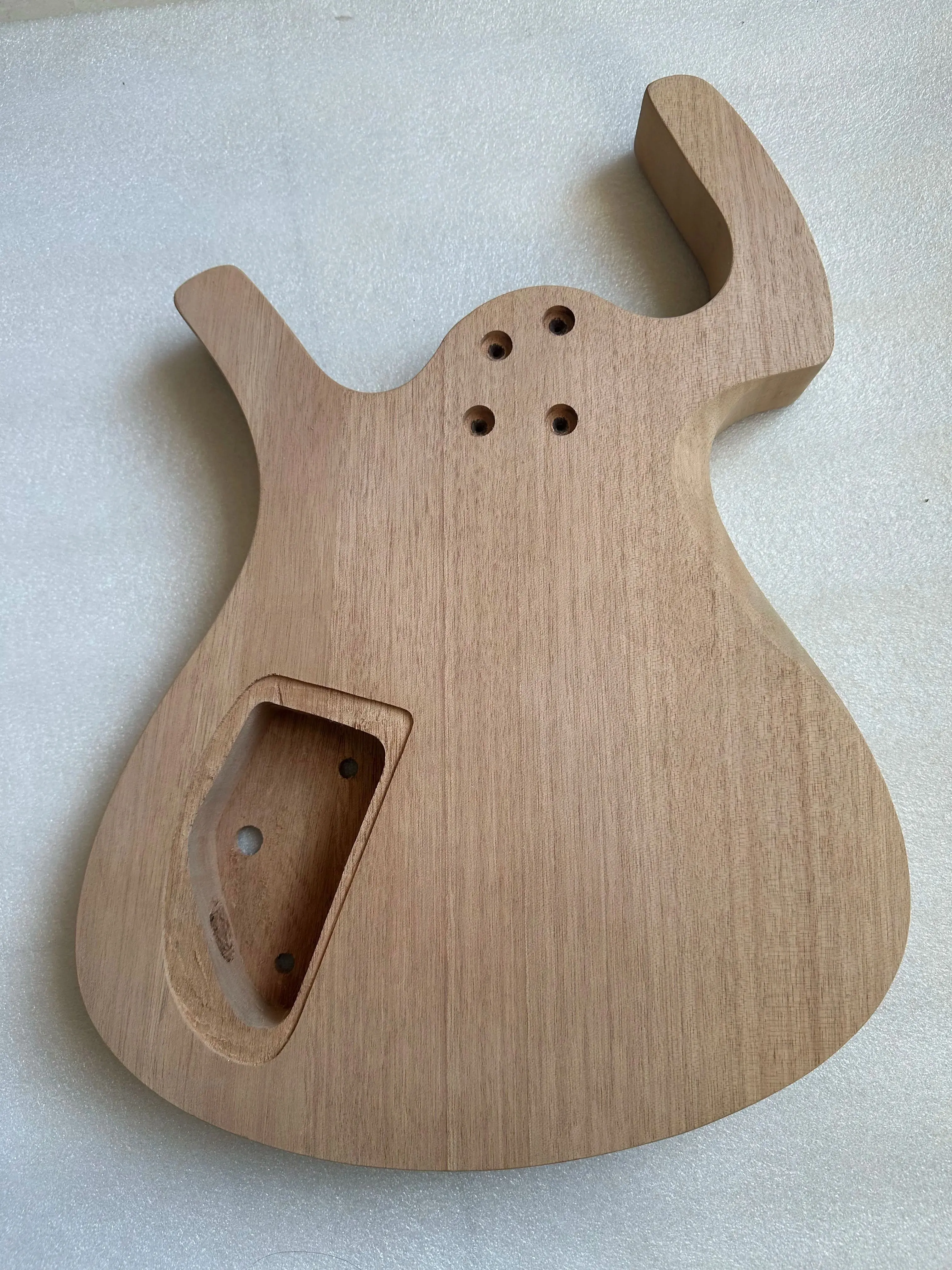Rare Electric Guitar Body, Unfinished Solid Mahogany Wood, Authentic Color,Stock Items,Made in China,DIY Guitar Parts