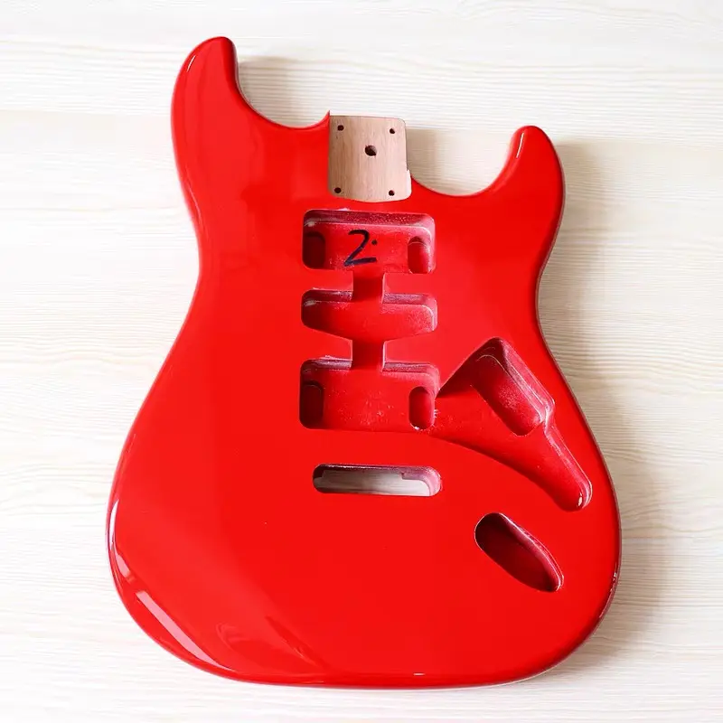 S T Electric Guitar Body Assembly, DIY Poplar, Three-Single Universal Body, Semi-finished, Wood, Xylophone, High Quality