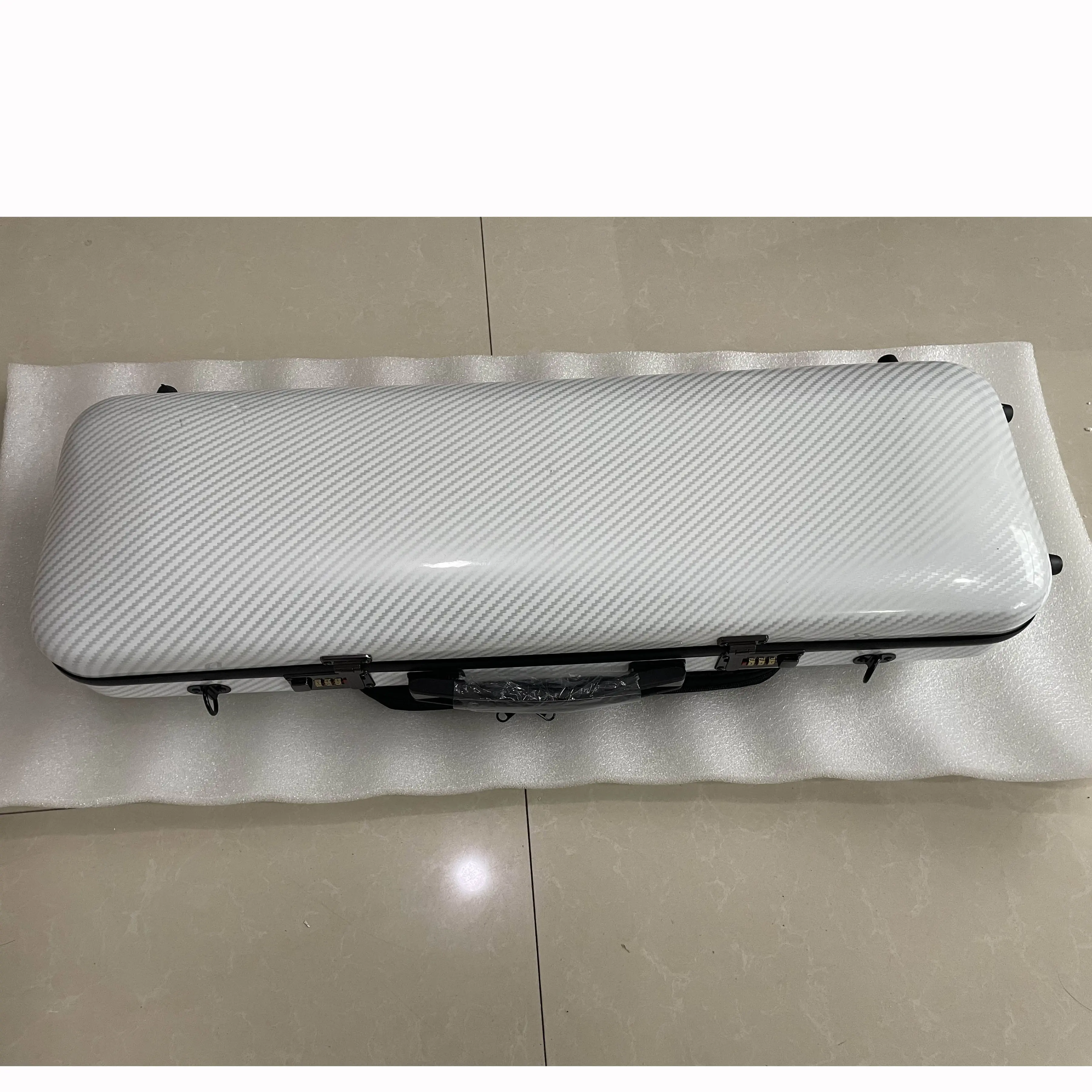 Newest Violin Case 4/4 Carbon Fiber with Password Lock Music Sheet Bag Waterproof High Quality Hard Case Square Light Weight
