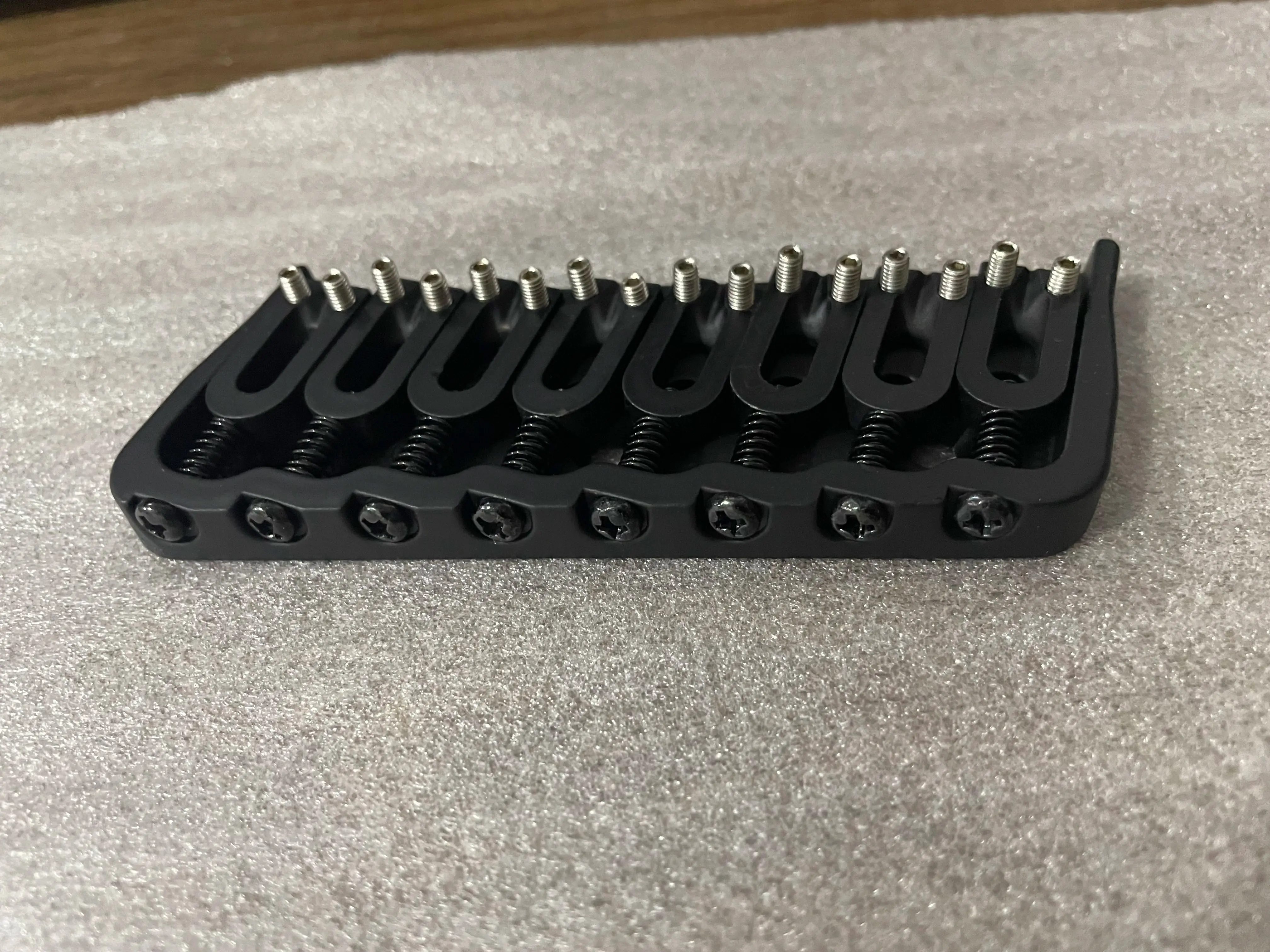 Fixed Bridge Electric Guitar with Screws Wrench, Replacement Part Accessories, Black, 8 Strings, A Set
