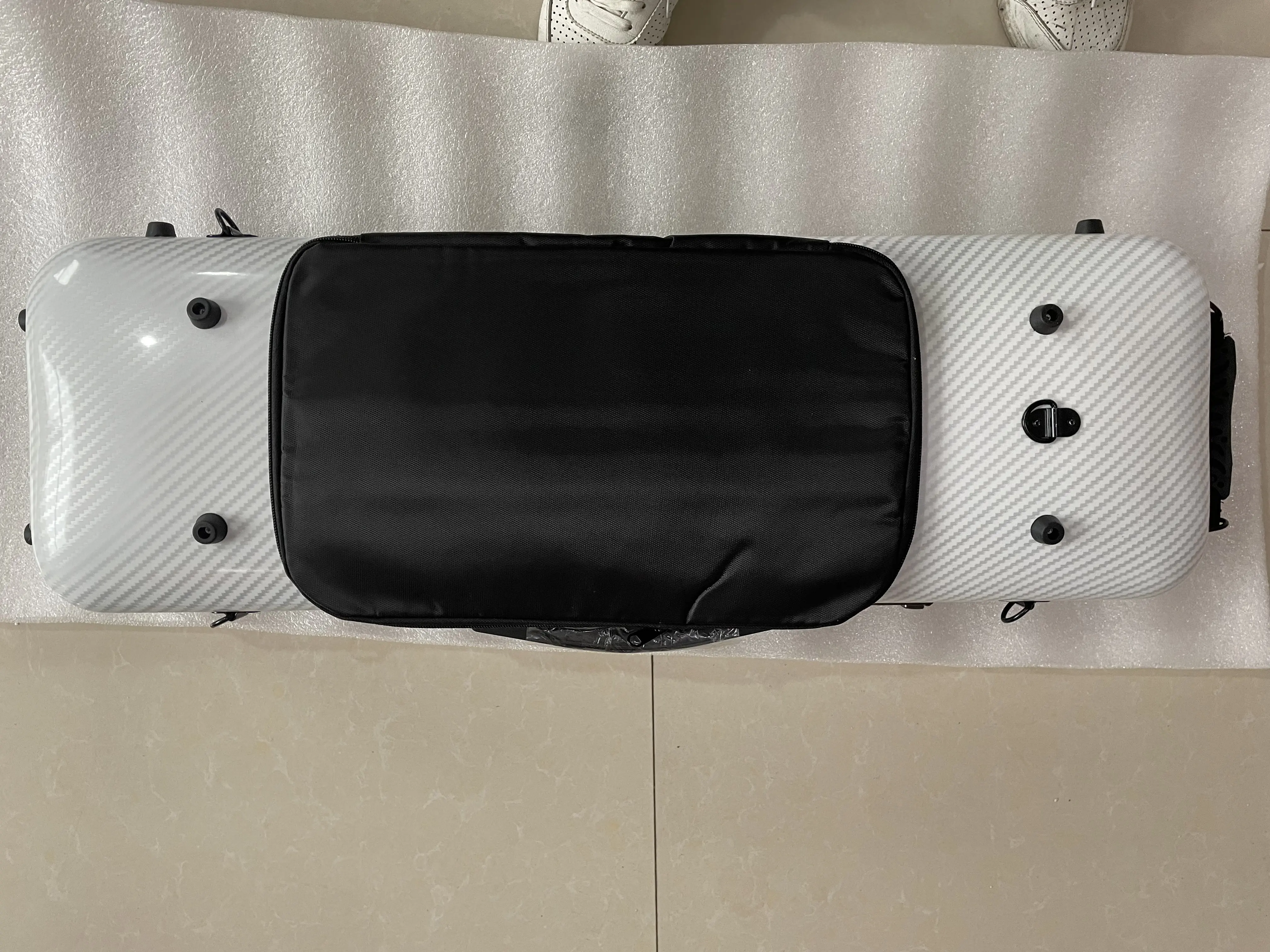 Newest Violin Case 4/4 Carbon Fiber with Password Lock Music Sheet Bag Waterproof High Quality Hard Case Square Light Weight