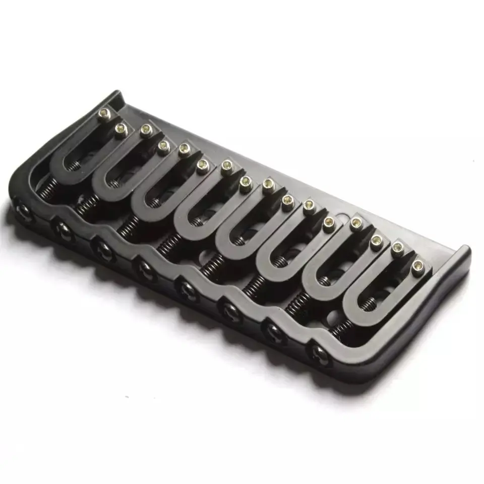 Fixed Bridge Electric Guitar with Screws Wrench, Replacement Part Accessories, Black, 8 Strings, A Set