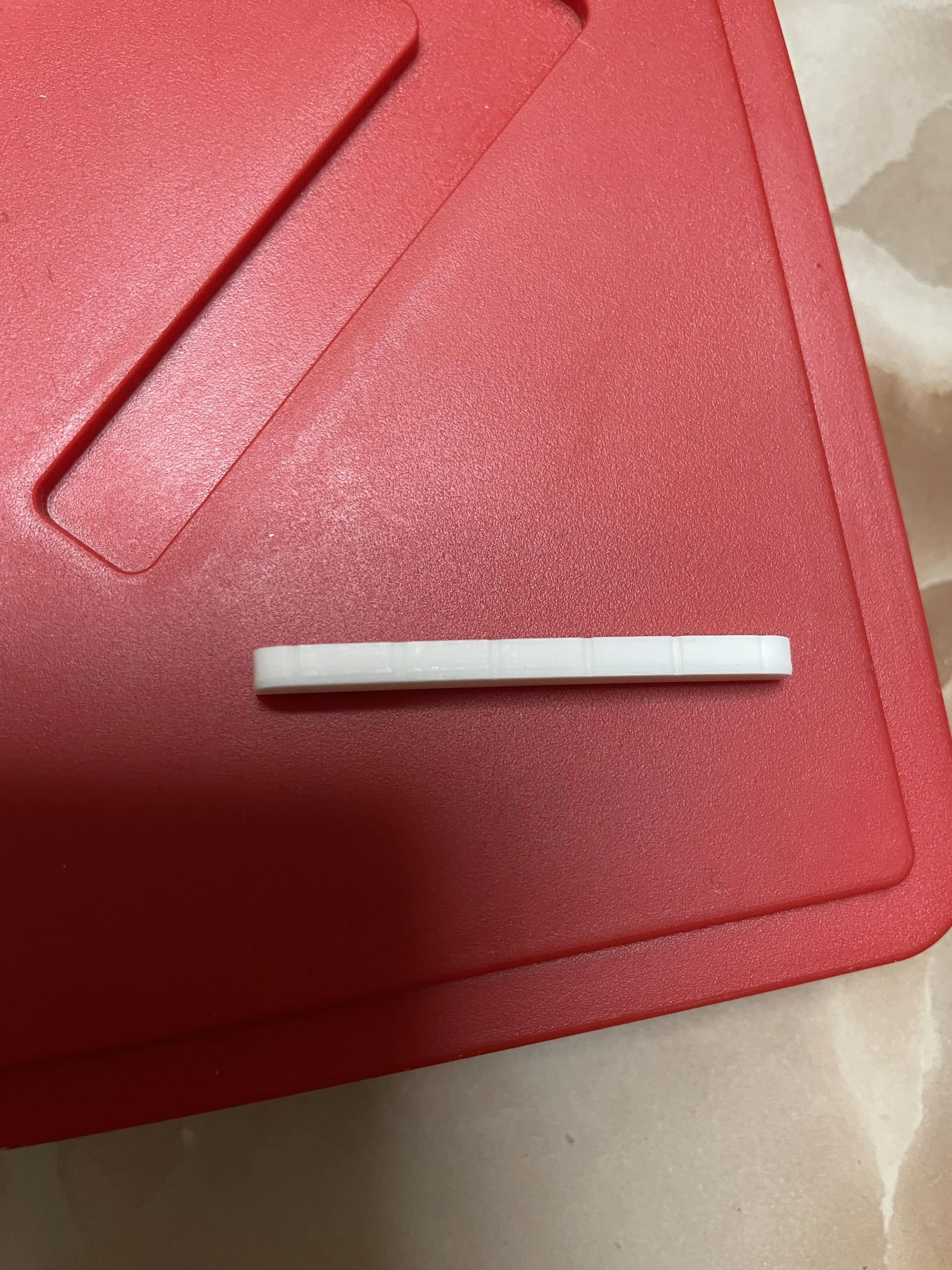 Real Slotted Bone Nut for Electric Guitar, Bridge Nut, 42mm, 6 Strings, Guitar Accessories