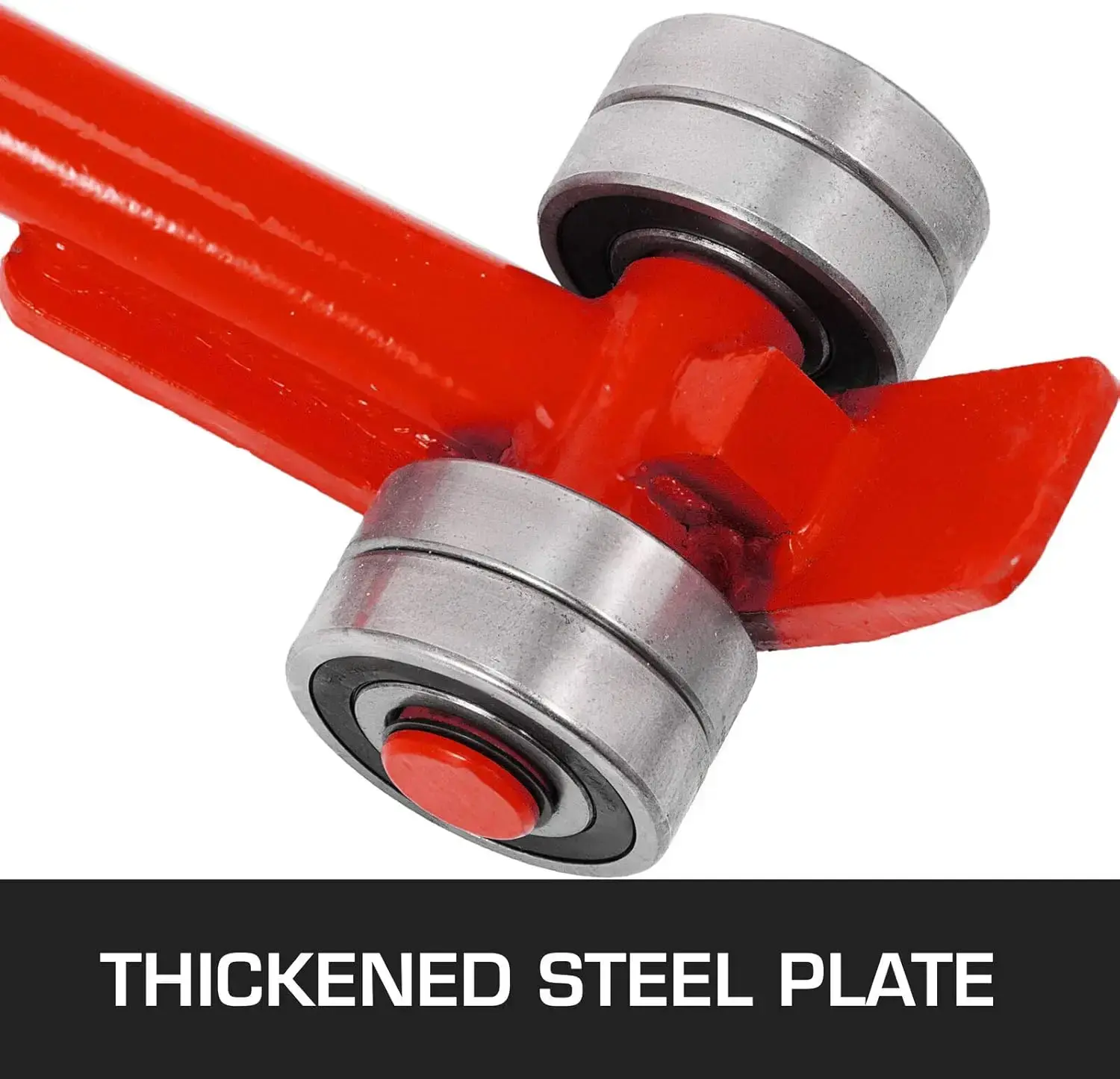 3T Prylever Bar 6600 Lbs Capacity Steel Pry Lever Bar Heavy Duty with Wheels Prylever with 5FT Length Handle