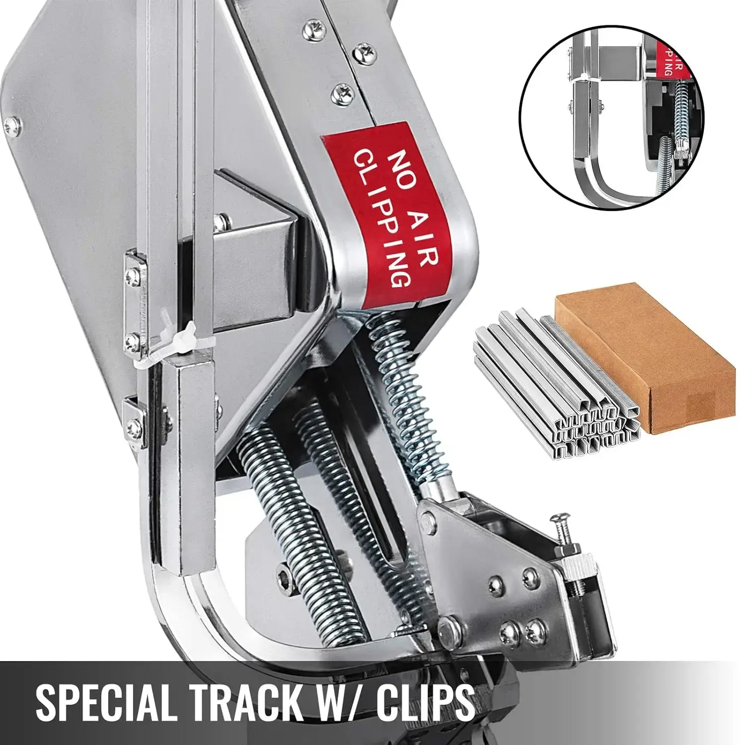 U-shape Sausage Clipper Clipping Machine, Manual Sausage Clipper, Portable Clipping Machine with 8000PCS U-shape Clips